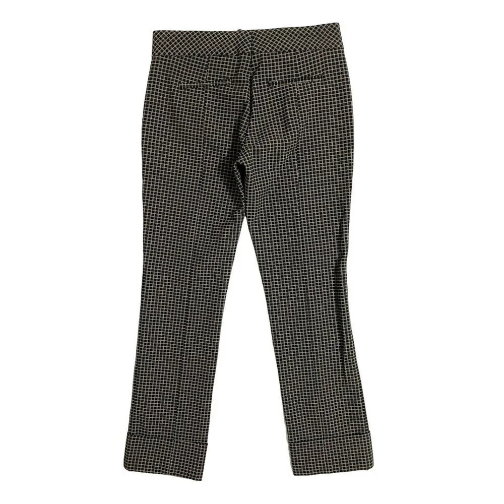 Piazza Sempione Scarlett Straight Leg Ankle Crop Pant Black SZ 38 IT NWT $495 - Picture 7 of 9